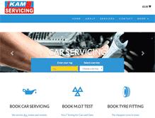 Tablet Screenshot of kamservicing.com